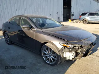 2020 Mazda 3 Premium with VIN 3MZBPBEM2LM116777, listed as a Copart auction lot 42867155 with 57,183 mi miles and Salvage Title. Bid and sale history available at DreamBid. Image 4.
