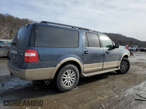 2014 Ford Expedition EL XLT with VIN 1FMJK1J58EEF52298, listed as a Copart auction lot 43114825 with 166,857 mi miles and Salvage Title. Bid and sale history available at carsss.com. Image 3.