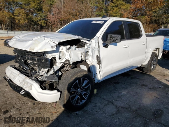 2023 Chevrolet Silverado 1500 LT with VIN 1GCUDDE87PZ112814, listed as a Copart auction lot 79631104 with 48,390 mi miles and Non Repairable. Bid and sale history available at carsss.com. Image 1.