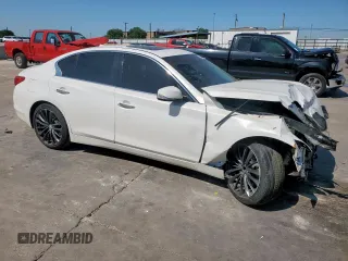 2014 Infiniti Q50 Premium with VIN JN1BV7AP5EM684822, listed as a Copart auction lot 53028845 with 0 mi miles and Salvage Title. Bid and sale history available at carsss.com. Image 4.