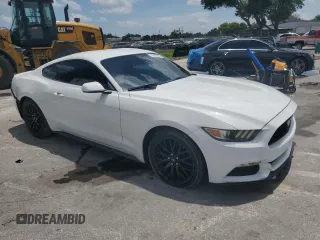 2015 Ford Mustang V6 with VIN 1FA6P8AM0F5350767, listed as a Copart auction lot 59239465 with 109,097 mi miles and Salvage title. Bid and sale history available at DreamBid. Image 4.