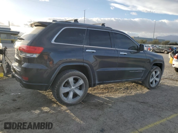 2014 Jeep Grand Cherokee Overland with VIN 1C4RJFCT4EC506790, listed as a Copart auction lot 47827675 with 163,511 mi miles and Salvage Title. Bid and sale history available at DreamBid. Image 3.