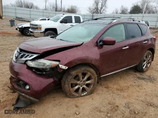 2012 Nissan Murano SV with VIN JN8AZ1MW5CW224885, listed as a Copart auction lot 44150635 with 0 mi miles and Salvage Title. Bid and sale history available at carsss.com. Image 1.