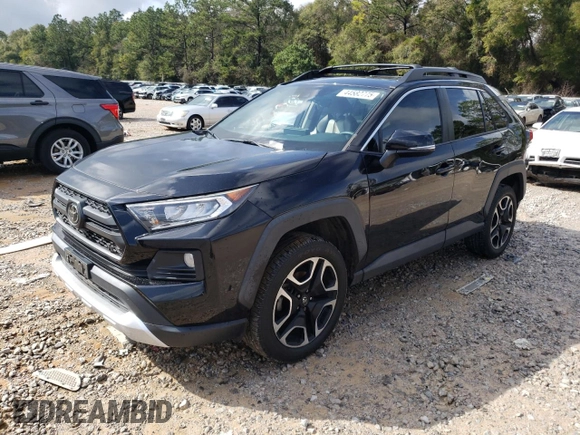 2019 Toyota RAV4 Adventure with VIN 2T3J1RFV7KW006630, listed as a Copart auction lot 44582775 with 52,174 mi miles and Salvage title. Bid and sale history available at DreamBid. Image 1.