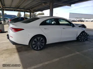 2023 Mercedes-Benz CLA with VIN W1K5J4GB4PN402625, listed as a Copart auction lot 53060545 with 31,342 mi miles and Salvage Title. Bid and sale history available at carsss.com. Image 3.