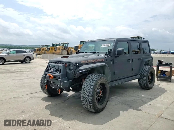 2021 Jeep Wrangler Unlimited Rubicon with VIN 1C4HJXFG5MW542260, listed as a Copart auction lot 59476655 with 19,870 mi miles and Salvage title. Bid and sale history available at DreamBid. Image 14.