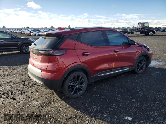 2022 Chevrolet Bolt EUV Premier with VIN 1G1FZ6S06N4104677, listed as a Copart auction lot 80637234 with 22,713 mi miles and Salvage Title. Bid and sale history available at carsss.com. Image 3.