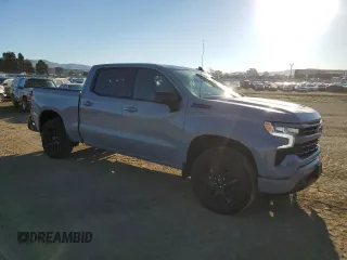 2024 Chevrolet Silverado 1500 RST with VIN 2GCUDEED7R1165236, listed as a Copart auction lot 50582385 with 7,333 mi miles and Salvage Title. Bid and sale history available at DreamBid. Image 4.