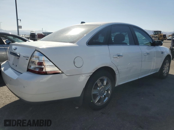 2008 Ford Taurus Limited with VIN 1FAHP28W68G132157, listed as a Copart auction lot 62026185 with 63,648 mi miles and Clean title. Bid and sale history available at DreamBid. Image 3.