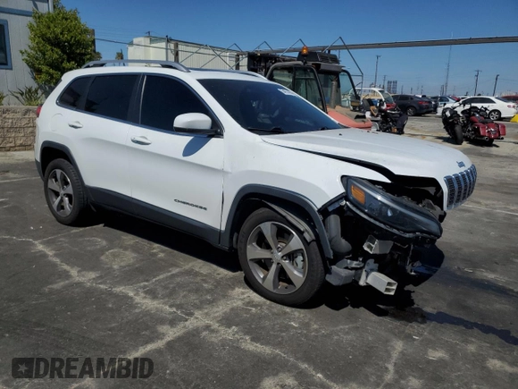 2021 Jeep Cherokee Limited with VIN 1C4PJLDX9MD187290, listed as a Copart auction lot 54074895 with 63,642 mi miles and Salvage title. Bid and sale history available at DreamBid. Image 4.