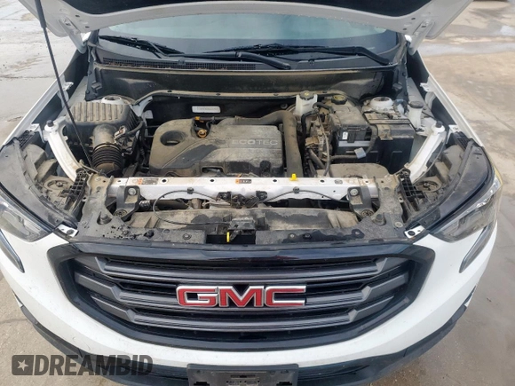 2020 GMC Terrain SLE with VIN 3GKALMEV6LL332463, listed as a Copart auction lot 58724805 with 98,723 mi miles and Salvage title. Bid and sale history available at DreamBid. Image 11.