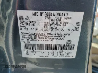 2012 Ford Escape Limited с VIN 1FMCU9EG0CKB21157, выставлен на аукционе Copart как лот 51914225 с пробегом Не указан миль и Списание • Salvage title. История ставок и продаж доступна на DreamBid. Изображение 12.