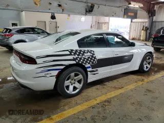 2018 Dodge Charger Police with VIN 2C3CDXKT1JH226051, listed as a Copart auction lot 87887095 with 84,165 mi miles and Salvage Title. Bid and sale history available at carsss.com. Image 3.