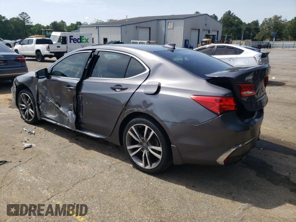 2020 Acura TLX Technology with VIN 19UUB3F40LA001110, listed as a Copart auction lot 57134585 with 131,507 mi miles and Salvage title. Bid and sale history available at DreamBid. Image 2.