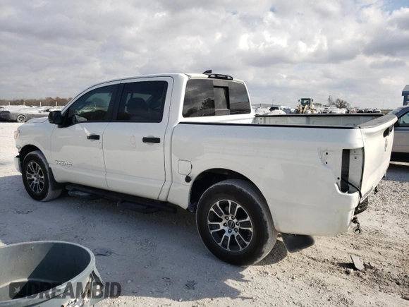 2024 Nissan Titan SV with VIN 1N6AA1EC6RN100286, listed as a Copart auction lot 78082024 with 24,336 mi miles and Salvage title. Bid and sale history available at DreamBid. Image 2.