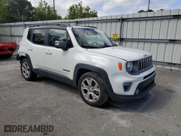 2020 Jeep Renegade Limited with VIN ZACNJAD1XLPL75983, listed as a Copart auction lot 48371833 with 24,869 mi miles and . Bid and sale history available at DreamBid. Image 4.