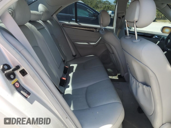 2002 Mercedes-Benz C with VIN WDBRF61J02F202917, listed as a Copart auction lot 50694815 with 59,803 mi miles and Salvage Title. Bid and sale history available at carsss.com. Image 10.