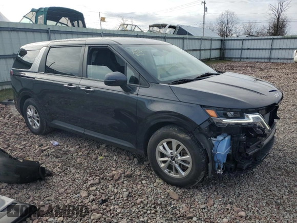 2022 Kia Carnival LXS with VIN KNDNB4H34N6086634, listed as a Copart auction lot 81925734 with 33,656 mi miles and Salvage Title. Bid and sale history available at carsss.com. Image 4.