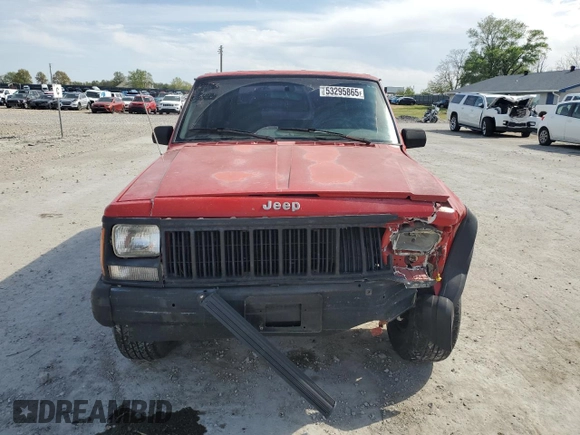 1995 Jeep Cherokee SE with VIN 1J4FT27P9SL561969, listed as a Copart auction lot 53295865 with 151,377 mi miles and Salvage title. Bid and sale history available at DreamBid. Image 5.