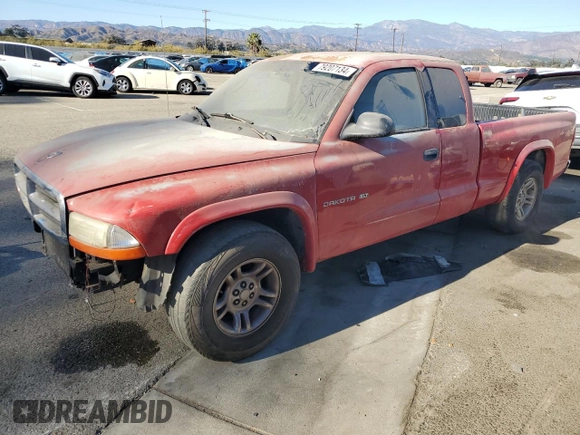 2001 Dodge Dakota Sport with VIN 1B7GL22N51S106573, listed as a Copart auction lot 79207134 with 267,965 mi miles and Salvage Title. Bid and sale history available at carsss.com. Image 1.