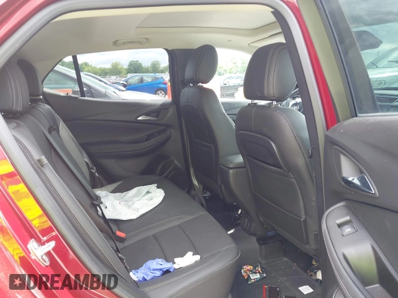 2023 Buick Encore GX Essence with VIN KL4MMGSL6PB117256, listed as a IAAI auction lot 42242121 with 38,167 mi miles and . Bid and sale history available at DreamBid. Image 8.