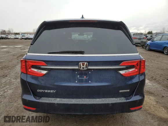 2022 Honda Odyssey Touring with VIN 5FNRL6H82NB502819, listed as a Copart auction lot 50326855 with 75,742 mi miles and Salvage title. Bid and sale history available at DreamBid. Image 6.