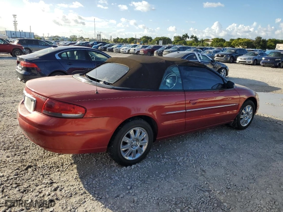 2004 Chrysler Sebring Limited with VIN 1C3EL65R64N337065, listed as a Copart auction lot 77152574 with 80,832 mi miles and Salvage Title. Bid and sale history available at carsss.com. Image 3.
