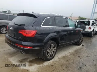2015 Audi Q7 Premium Plus with VIN WA1LMAFE2FD023589, listed as a Copart auction lot 59329875 with 103,365 mi miles and Salvage title. Bid and sale history available at DreamBid. Image 3.