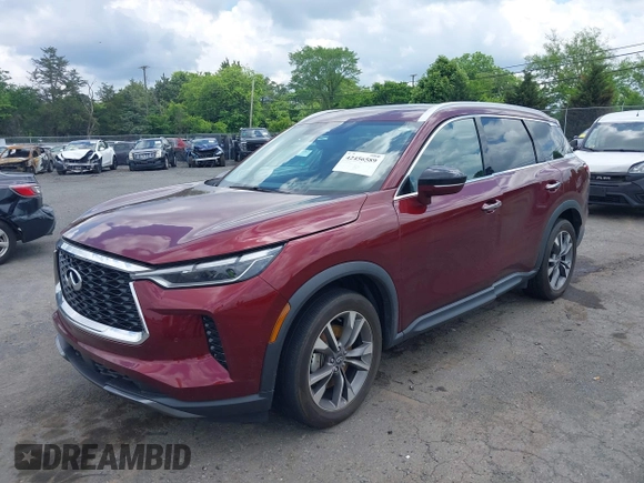 2022 Infiniti QX60 Luxe z VIN 5N1DL1FR9NC330743, wystawiony jako IAAI lot #42456589 z przebiegiem 17 780 mil mil oraz . Historia ofert i sprzedaży dostępna na DreamBid. Obrazek 17.