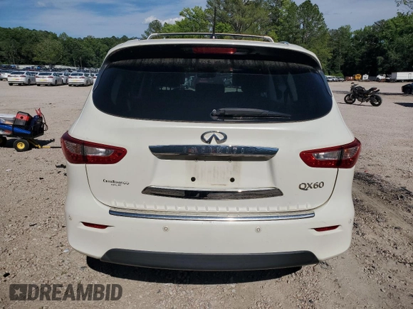 2015 Infiniti QX60 with VIN 5N1AL0MM7FC555894, listed as a Copart auction lot 58221965 with 181,024 mi miles and Clean title. Bid and sale history available at DreamBid. Image 6.