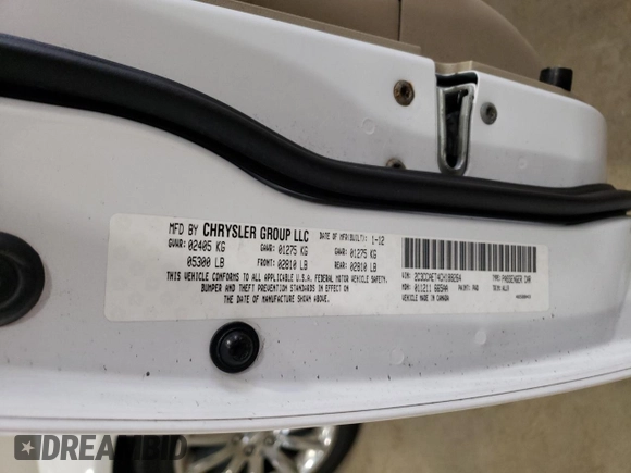 2012 Chrysler 300 with VIN 2C3CCAET4CH188264, listed as a Copart auction lot 46105015 with 150,346 mi miles and Salvage Title. Bid and sale history available at carsss.com. Image 12.