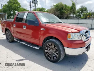 2007 Ford F-150 XLT with VIN 1FTRW12W97KC85972, listed as a Copart auction lot 61775655 with 103,406 mi miles and Salvage title. Bid and sale history available at DreamBid. Image 4.