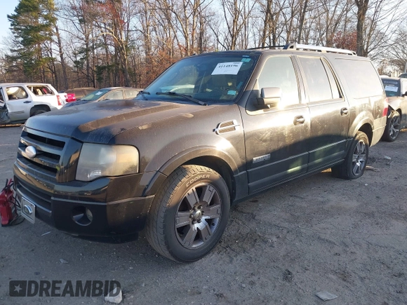 2008 Ford Expedition EL Limited with VIN 1FMFK19558LA35325, listed as a IAAI auction lot 41148196 with 318,224 mi miles. Bid and sale history available at carsss.com. Image 2.