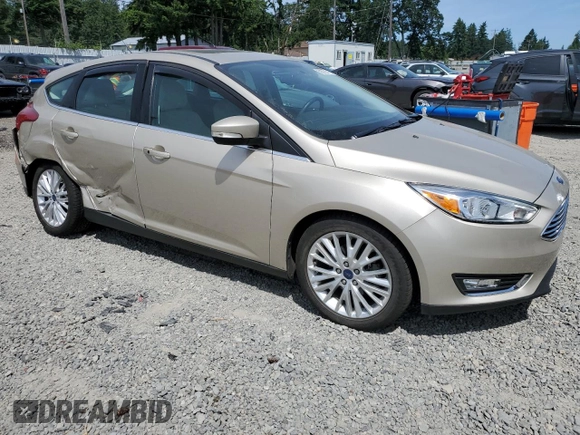 2017 Ford Focus Titanium with VIN 1FADP3N2XHL268174, listed as a Copart auction lot 59761415 with 53,522 mi miles and Salvage title. Bid and sale history available at DreamBid. Image 4.