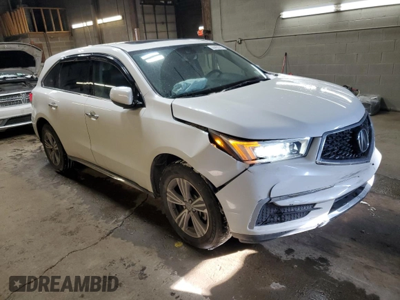 2020 Acura MDX with VIN 5J8YD4H36LL057904, listed as a Copart auction lot 44463045 with 60,436 mi miles and Salvage Title. Bid and sale history available at carsss.com. Image 4.
