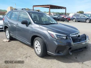 2021 Subaru Forester with VIN JF2SKADC3MH404559, listed as a IAAI auction lot 41858201 with 35,247 mi miles. Bid and sale history available at carsss.com. Image 1.