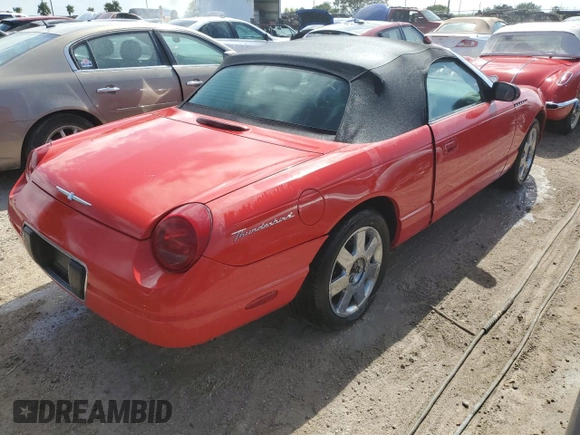2002 Ford Thunderbird Hardtop Premium with VIN 1FAHP60AX2Y101373, listed as a Copart auction lot 76175484 with Not Provided miles and Non Repairable. Bid and sale history available at DreamBid. Image 3.