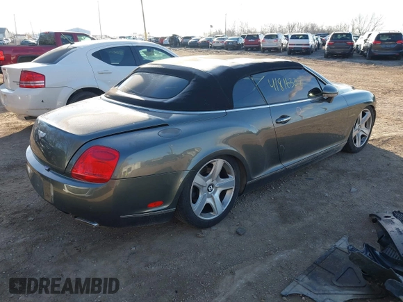 2007 Bentley Continental GT with VIN SCBDR33W67C044685, listed as a IAAI auction lot 41816337 with Not Provided miles and . Bid and sale history available at DreamBid. Image 4.