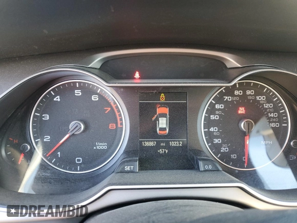 2013 Audi A4 Premium Plus with VIN WAUHFAFL7DN037996, listed as a Copart auction lot 85190024 with 136,867 mi miles and Clean Title. Bid and sale history available at carsss.com. Image 9.