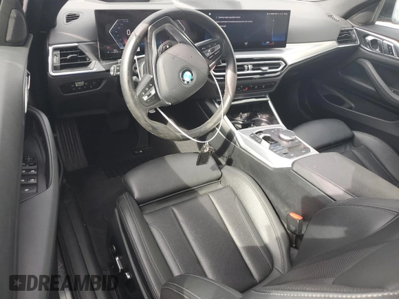 2024 BMW 4 Series 430i with VIN WBA23AT05RCR37355, listed as a Copart auction lot 89371545 with 19,996 mi miles and Salvage title. Bid and sale history available at DreamBid. Image 8.