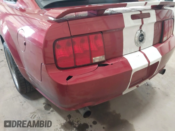 2007 Ford Mustang GT Deluxe with VIN 1ZVHT82H275199493, listed as a IAAI auction lot 41637746 with 98,856 mi miles. Bid and sale history available at carsss.com. Image 16.
