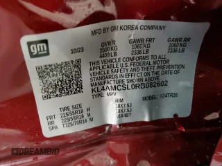 2024 Buick Encore GX Preferred z VIN KL4AMCSL0RB082602, wystawiony jako Copart lot #57526715 z przebiegiem 5 551 mil mil oraz Szkoda całkowita • Salvage title. Historia ofert i sprzedaży dostępna na DreamBid. Obrazek 13.