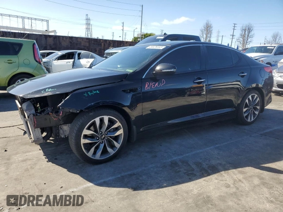 2015 Kia Optima SXL Turbo with VIN 5XXGR4A61FG505339, listed as a Copart auction lot 49026685 with 63,507 mi miles and Salvage Title. Bid and sale history available at DreamBid. Image 1.