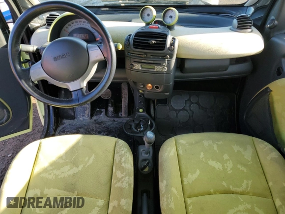 2006 Smart fortwo z VIN WMEAJ00F66J237683, wystawiony jako Copart lot #46675335 z przebiegiem 155 160 mil mil oraz Szkody całkowita. Historia ofert i sprzedaży dostępna na DreamBid. Obrazek 8.