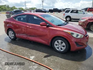 2016 Hyundai Elantra SE with VIN 5NPDH4AE6GH759826, listed as a Copart auction lot 64439635 with 57,043 mi miles and Salvage title. Bid and sale history available at DreamBid. Image 4.