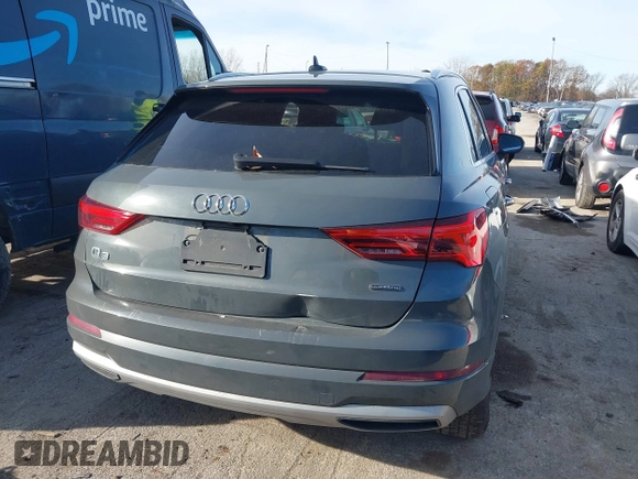 2019 Audi Q3 Premium with VIN WA1AECF34K1077065, listed as a IAAI auction lot 40826923 with 85,458 mi miles and . Bid and sale history available at DreamBid. Image 17.