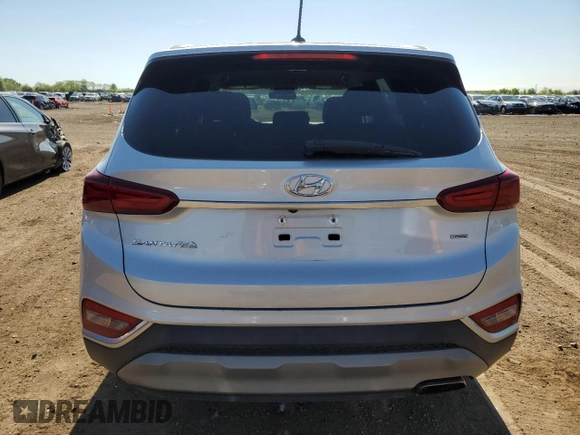 2020 Hyundai Santa Fe SE with VIN 5NMS2CAD5LH164984, listed as a Copart auction lot 58176345 with 110,226 mi miles and Clean title. Bid and sale history available at DreamBid. Image 6.