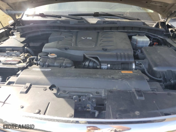 2011 Infiniti QX56 7-passenger with VIN JN8AZ2NF7B9502882, listed as a Copart auction lot 50631245 with 284,278 mi miles and Salvage Title. Bid and sale history available at carsss.com. Image 11.
