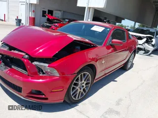 2013 Ford Mustang V6 with VIN 1ZVBP8AM0D5200449, listed as a IAAI auction lot 42046536 with Not Provided miles. Bid and sale history available at carsss.com. Image 18.