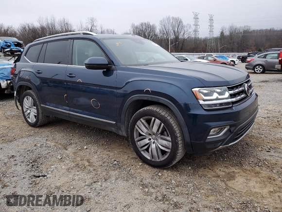 2019 Volkswagen Atlas SEL with VIN 1V2ER2CA7KC607587, listed as a Copart auction lot 43619275 with 125,184 mi miles and Clean title. Bid and sale history available at DreamBid. Image 4.